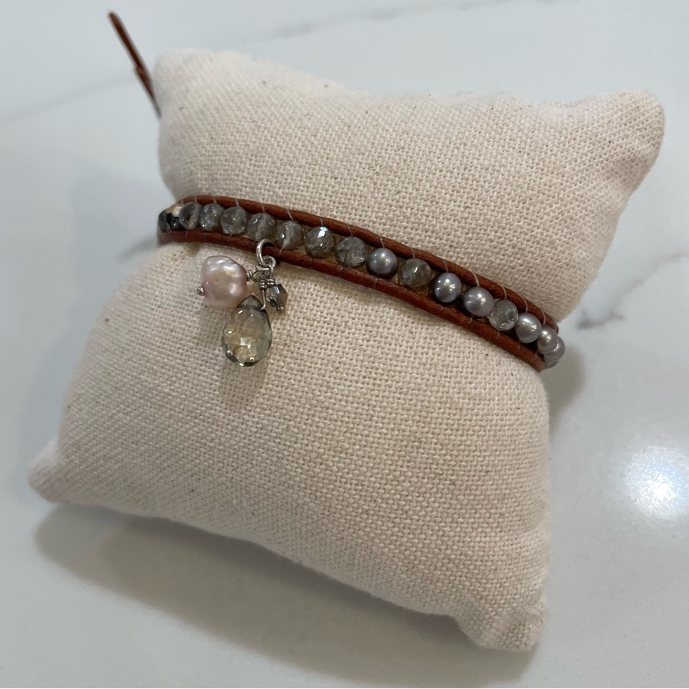 Chan Luu Smokey Mix Single Wrap Bracelet